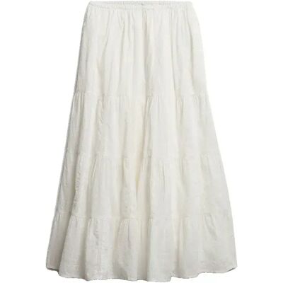 Superdry Gonna Lunga Tiered Maxi Desert Bone Off White 2XS Superdry Gonna Lunga Tiered Maxi Desert Bone Off White 2XS