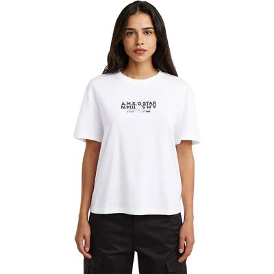G-star Maglietta A Maniche Corte Inside Print White L G-star Maglietta A Maniche Corte Inside Print White L
