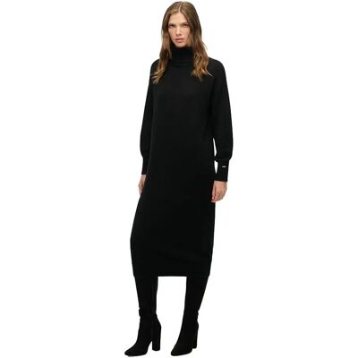 Superdry Vestito A Maniche 3/ Rollneck Midi Jumper Black XL Superdry Vestito A Maniche 3/ Rollneck Midi Jumper Black XL