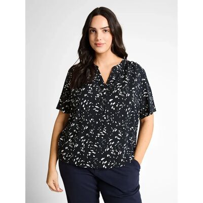 Tom Tailor Blusa A Maniche Corte 1050903 Navy Dot 48 Tom Tailor Blusa A Maniche Corte 1050903 Navy Dot 48