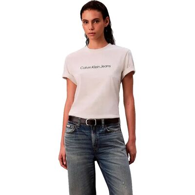 Calvin Klein Jeans Maglietta A Maniche Corte Graphic Intense Vanilla Heather XS Calvin Klein Jeans Maglietta A Maniche Corte Graphic Intense Vanilla Heather XS