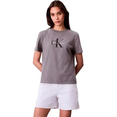 Calvin Klein Jeans Maglietta A Maniche Corte Hero Classic Monologo Medium Grey Heather 2XS Calvin Klein Jeans Maglietta A Maniche Corte Hero Classic Monologo Medium Grey Heather 2XS