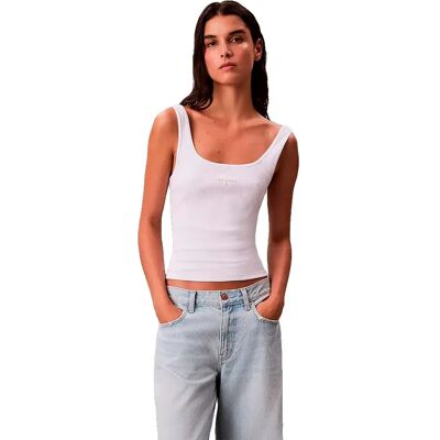Calvin Klein Jeans Maglietta Senza Maniche Lv07a80g Bright White XL Calvin Klein Jeans Maglietta Senza Maniche Lv07a80g Bright White XL