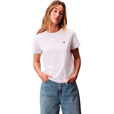 Calvin Klein Jeans Maglietta A Maniche Corte Lv07b22g Bright White 2XS Calvin Klein Jeans Maglietta A Maniche Corte Lv07b22g Bright White 2XS