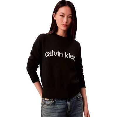 Calvin Klein Jeans Maglione Lv07c311g Black 2XS Calvin Klein Jeans Maglione Lv07c311g Black 2XS