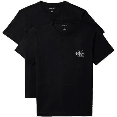 Calvin Klein Jeans Maglietta A Maniche Corte Lv07c905g 2 Unità Black / Bright White M Calvin Klein Jeans Maglietta A Maniche Corte Lv07c905g 2 Unità Black / Bright White M