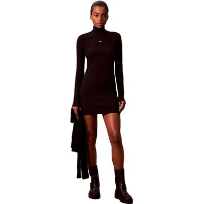 Calvin Klein Jeans Vestito Corto A Maniche Lunghe Lv07e20g Black XS Calvin Klein Jeans Vestito Corto A Maniche Lunghe Lv07e20g Black XS