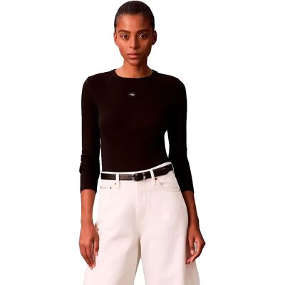 Calvin Klein Jeans Maglietta A Maniche Lunghe Lv07e205g Black S Calvin Klein Jeans Maglietta A Maniche Lunghe Lv07e205g Black S