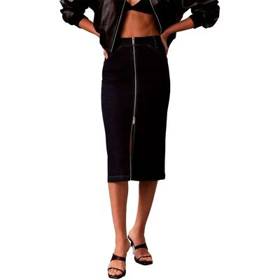 Calvin Klein Jeans Gonna Midi Lv07e791g Ck Classic Rinse 26 Calvin Klein Jeans Gonna Midi Lv07e791g Ck Classic Rinse 26