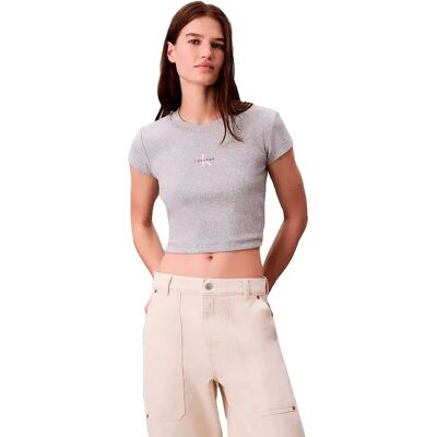Calvin Klein Jeans Maglietta A Maniche Corte Monogram Baby Heroic Grey Heather S Calvin Klein Jeans Maglietta A Maniche Corte Monogram Baby Heroic Grey Heather S