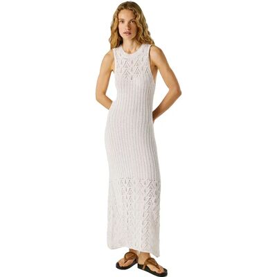 Pepe Jeans Vestito Lungo Senza Maniche Kenia Antique White L Pepe Jeans Vestito Lungo Senza Maniche Kenia Antique White L