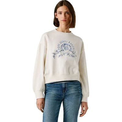Pepe Jeans Felpa Malvec Antique White S Pepe Jeans Felpa Malvec Antique White S