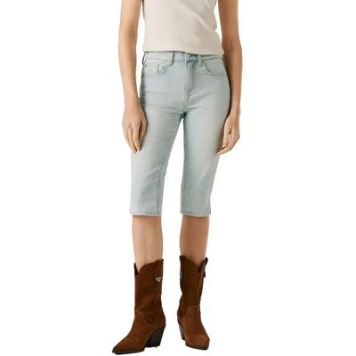 Pepe Jeans Jeans Corti A Vita Alta Mary Capri Faded Bleach 26 Pepe Jeans Jeans Corti A Vita Alta Mary Capri Faded Bleach 26