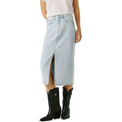 Pepe Jeans Gonna Midi Nikita Vintage Light Blue M Pepe Jeans Gonna Midi Nikita Vintage Light Blue M