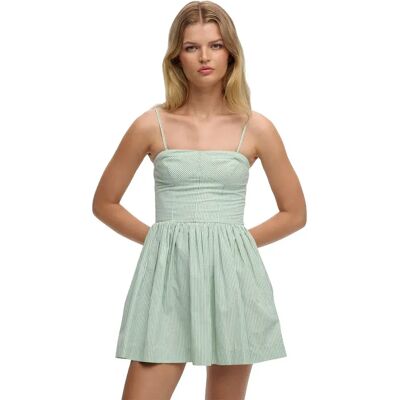 Superdry Vestito Senza Maniche Corset Cami Peppermint Chalk Stripe M Superdry Vestito Senza Maniche Corset Cami Peppermint Chalk Stripe M