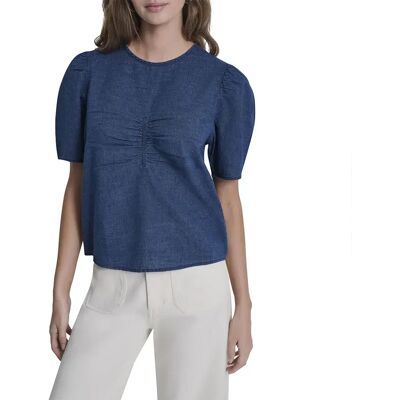 DKNY Blusa A Maniche Corte Dw5900206 Indigo XS DKNY Blusa A Maniche Corte Dw5900206 Indigo XS