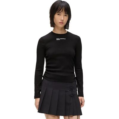 Karl Lagerfeld Jeans Top A Maniche Lunghe B1w17050 Black M Karl Lagerfeld Jeans Top A Maniche Lunghe B1w17050 Black M