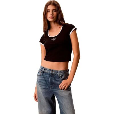 Calvin Klein Jeans Maglietta A Maniche Corte Lv07g220g Black XS Calvin Klein Jeans Maglietta A Maniche Corte Lv07g220g Black XS