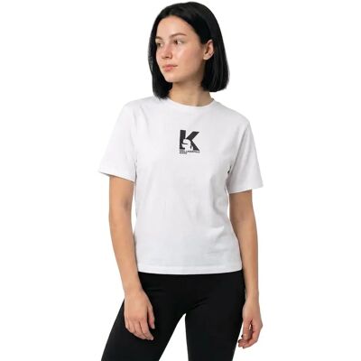 Karl Lagerfeld Jeans Maglietta A Maniche Corte B3w17018 White S Karl Lagerfeld Jeans Maglietta A Maniche Corte B3w17018 White S