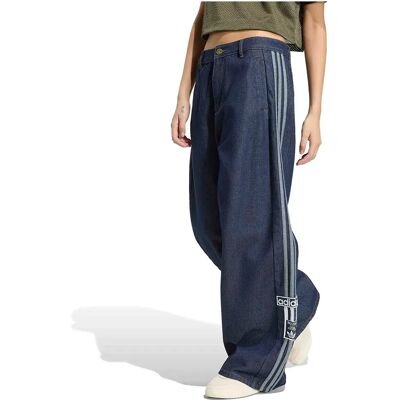 Adidas Originals Jeans Adibreak Mid Rise Wide Leg Indigo Denim 26 Adidas Originals Jeans Adibreak Mid Rise Wide Leg Indigo Denim 26