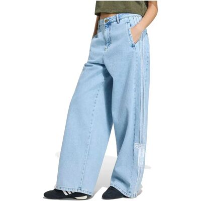 Adidas Originals Jeans Adibreak Mid-rise Wide-leg Light Denim 31 Adidas Originals Jeans Adibreak Mid-rise Wide-leg Light Denim 31