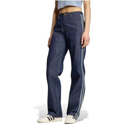 Adidas Originals Jeans Firebird Mid Rise Straight Indigo Denim 33 Adidas Originals Jeans Firebird Mid Rise Straight Indigo Denim 33