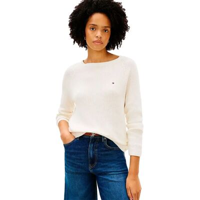 Tommy Hilfiger Maglione Ww0ww975 Ivory Petal M Tommy Hilfiger Maglione Ww0ww975 Ivory Petal M