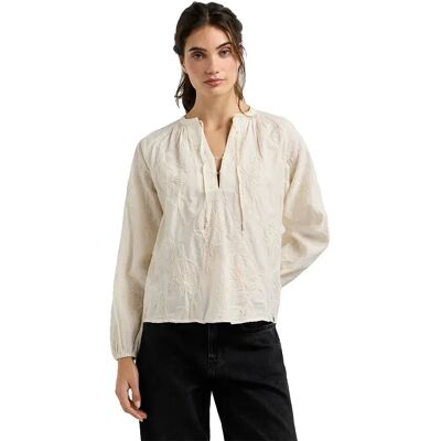 Pepe Jeans Blusa A Maniche Lunghe Frida Mousse White S Pepe Jeans Blusa A Maniche Lunghe Frida Mousse White S