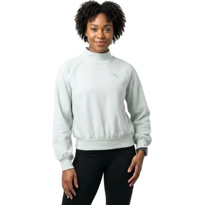 Puma Felpa Her Relaxed Mock Neck Créme De Mint XL Puma Felpa Her Relaxed Mock Neck Créme De Mint XL