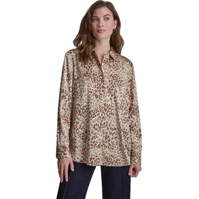 DKNY Blusa A Maniche Lunghe Dw3500061 Disguise / Woodsmoke L DKNY Blusa A Maniche Lunghe Dw3500061 Disguise / Woodsmoke L