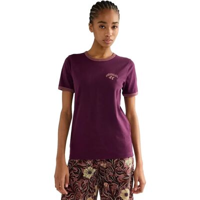 Wrangler Maglietta A Maniche Corte Ringer Potent Purple S Wrangler Maglietta A Maniche Corte Ringer Potent Purple S
