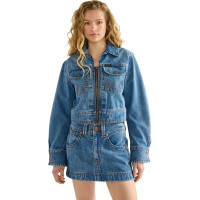 Wrangler Giacca Di Jeans Super Cowboy Fade S Wrangler Giacca Di Jeans Super Cowboy Fade S