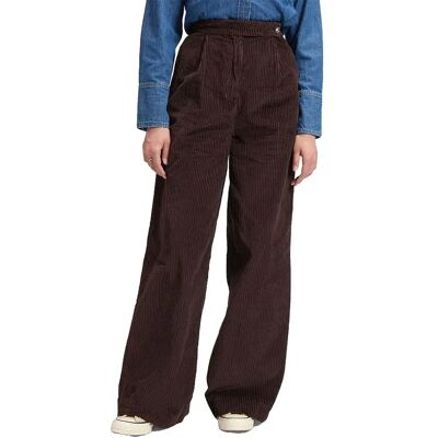 Lee Pantaloni Chino A Vita Alta 112385888 Wide Leg Chocolate Torte 25 Lee Pantaloni Chino A Vita Alta 112385888 Wide Leg Chocolate Torte 25
