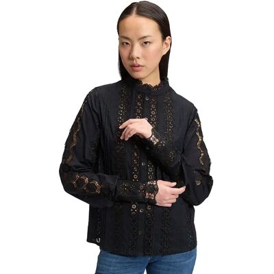 Lee Blusa A Maniche Lunghe Bohemian Regular Fit Black XL Lee Blusa A Maniche Lunghe Bohemian Regular Fit Black XL