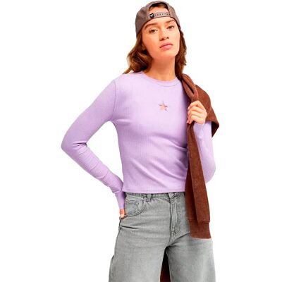 Roxy Top A Maniche Lunghe Dont Cut Star Viola L Roxy Top A Maniche Lunghe Dont Cut Star Viola L