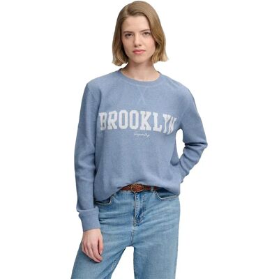 Superdry Top A Maniche Lunghe Athletic Essential Graphic Tidal Blue Marl L Superdry Top A Maniche Lunghe Athletic Essential Graphic Tidal Blue Marl L
