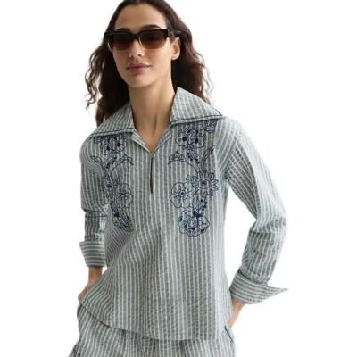 Scotch & Soda Blusa A Maniche Lunghe U9b01592t Arona Stripe 38 Scotch & Soda Blusa A Maniche Lunghe U9b01592t Arona Stripe 38