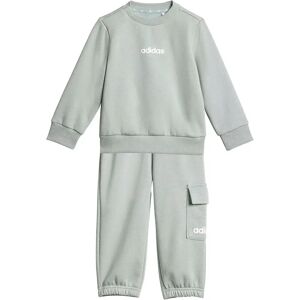 Adidas Set Essentials Joggers Fleece Wonder Sage / White 3-6 Mesi Adidas Set Essentials Joggers Fleece Wonder Sage / White 3-6 Mesi