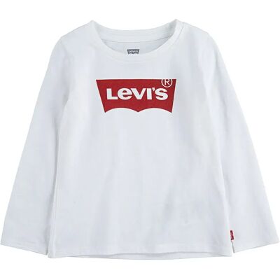 Levi´s ® Kids Maglietta A Maniche Lunghe Batwing White 6 Mesi Levi´s ® Kids Maglietta A Maniche Lunghe Batwing White 6 Mesi