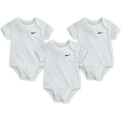 Nike Kids Body A Maniche Corte Swoosh 3 Unità White 3 Mesi Nike Kids Body A Maniche Corte Swoosh 3 Unità White 3 Mesi