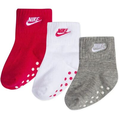 Nike Calzini Core Futura Gripper 3 Paia Rush Pink EU 16-18 1/2 Nike Calzini Core Futura Gripper 3 Paia Rush Pink EU 16-18 1/2