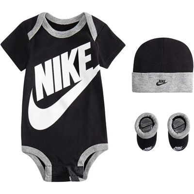 Nike Kids Set A Maniche Corte Futura Logo Box Black 6-12 Mesi Nike Kids Set A Maniche Corte Futura Logo Box Black 6-12 Mesi