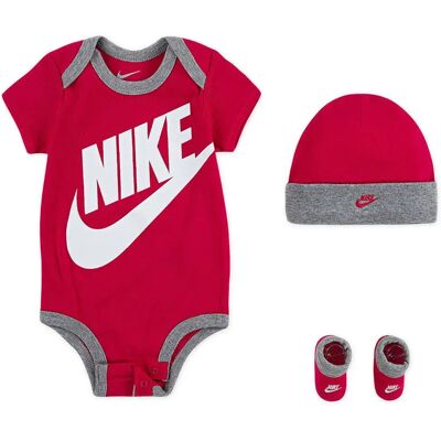 Nike Kids Set A Maniche Corte Futura Logo Box Rush Pink 6-12 Mesi Nike Kids Set A Maniche Corte Futura Logo Box Rush Pink 6-12 Mesi