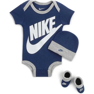 Nike Kids Set A Maniche Corte Futura Logo Box Blue Void 6-12 Mesi Nike Kids Set A Maniche Corte Futura Logo Box Blue Void 6-12 Mesi