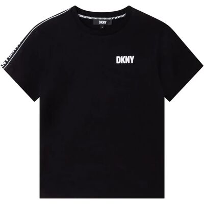 DKNY Maglietta A Maniche Corte D25e18 Black 8 Anni DKNY Maglietta A Maniche Corte D25e18 Black 8 Anni