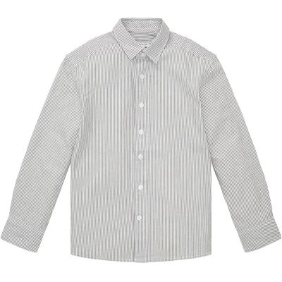 Tom Tailor Camicia A Maniche Lunghe 103861 Off White Blue Grey Stripe 176 cm Tom Tailor Camicia A Maniche Lunghe 103861 Off White Blue Grey Stripe 176 cm
