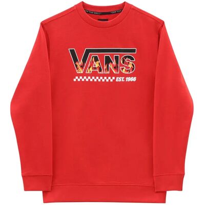 Vans Maglione Digi Flames Boy Dark Red S Vans Maglione Digi Flames Boy Dark Red S