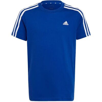 Adidas Maglietta A Maniche Corte 3s Semi Lucid Blue / White 11-12 Anni Adidas Maglietta A Maniche Corte 3s Semi Lucid Blue / White 11-12 Anni