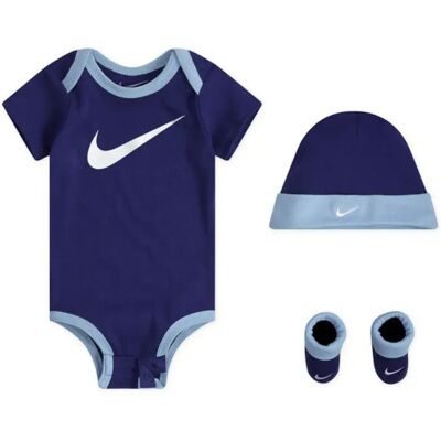 Nike Kids Set A Maniche Corte Ln0072 Blue Gaze 0-6 Mesi Nike Kids Set A Maniche Corte Ln0072 Blue Gaze 0-6 Mesi