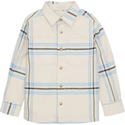 Tom Tailor Camicia A Maniche Lunghe 1039915 Checked Off White Blue Big Check 116-122 cm Tom Tailor Camicia A Maniche Lunghe 1039915 Checked Off White Blue Big Check 116-122 cm